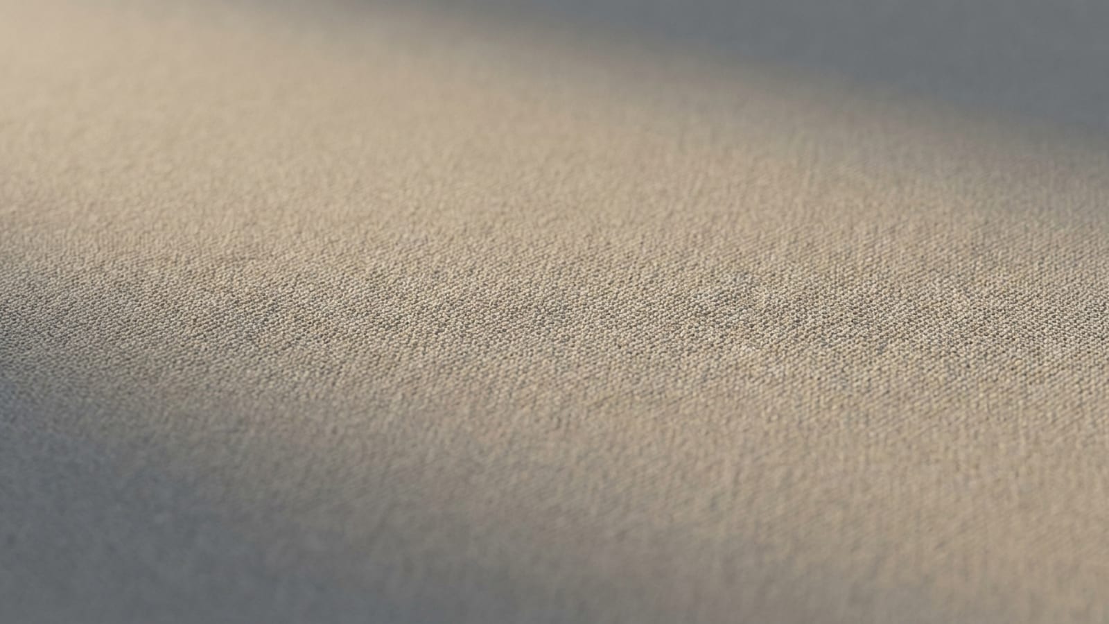 Abstract editorial cover image: extreme macro of soft matte fabric with a fine, even granular texture, used to represent surface texture. Illustrative only; not skin and not a clinical image.